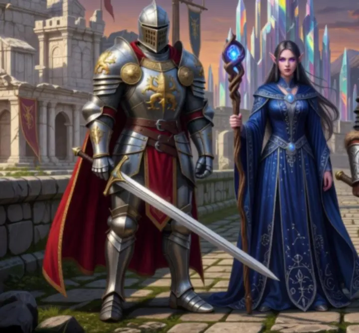 Showcase of diverse character classes available in INFO-MAR